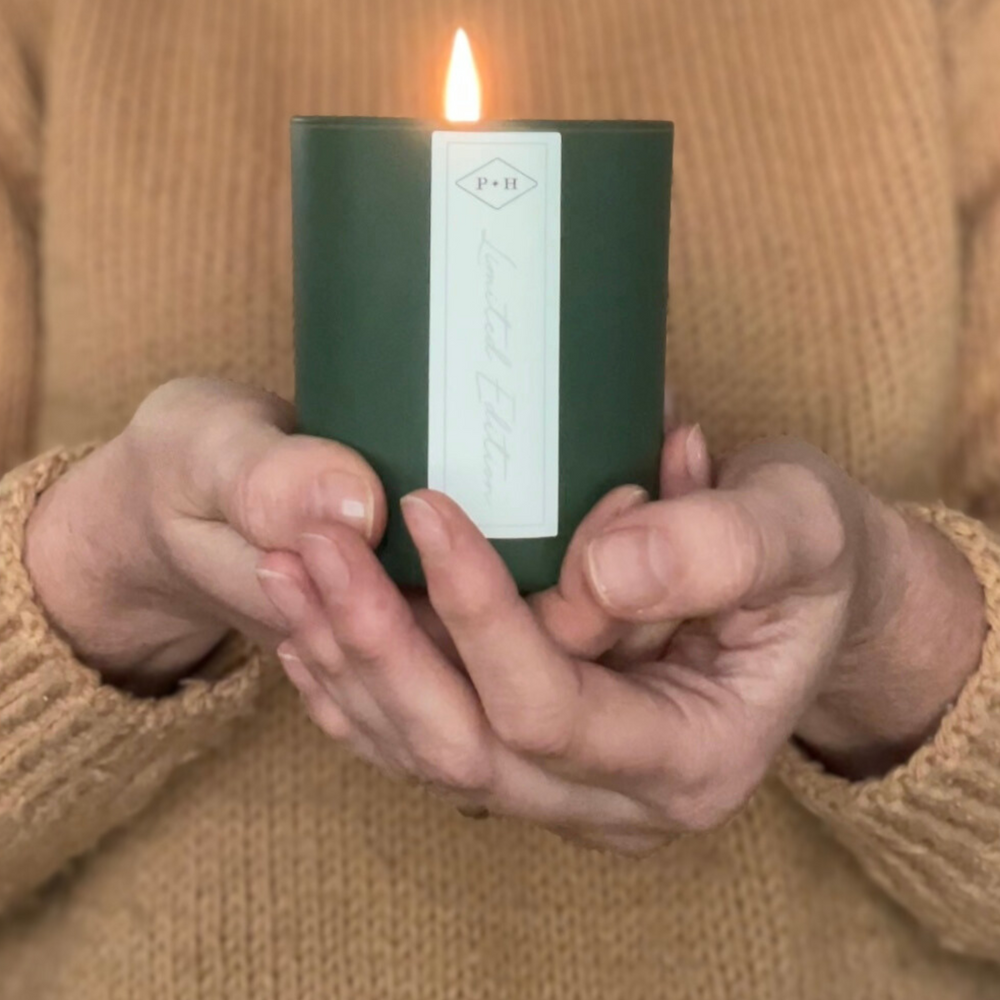 
                      
                        Holiday Cheer Candle in Evergreen + Bay Leaf
                      
                    